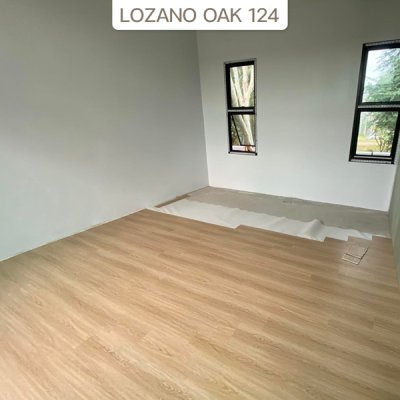 124 | LT by COTTO กระเบื้องยาง SPC สี LOZANO OAK หนา 5.0 มม. รุ่น Standard IXPE Foam