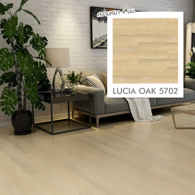 5702 | LT by COTTO กระเบื้องยาง SPC สี LUCIA OAK หนา 4.0 มม. รุ่น Standard