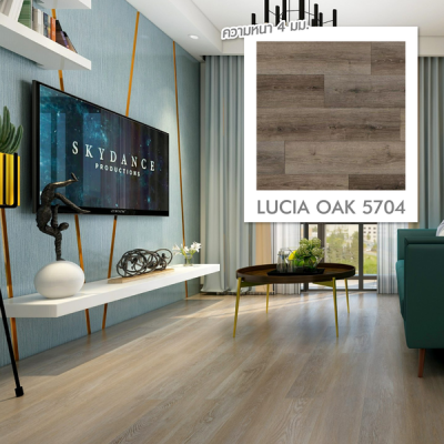 5704 | LT by COTTO กระเบื้องยาง SPC สี LUCIA OAK หนา 4.0 มม. รุ่น Standard