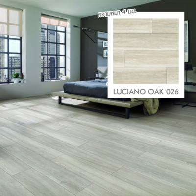 026 | LT by COTTO กระเบื้องยาง SPC สี LUCIANO OAK หนา 4.0 มม. รุ่น Standard