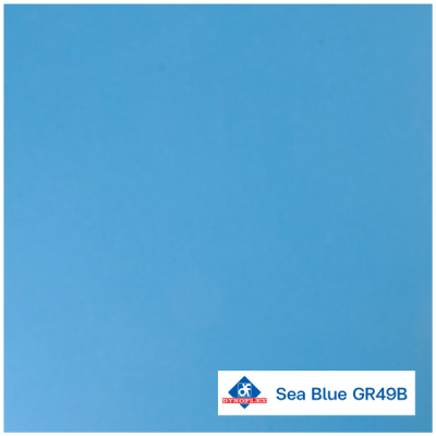 GR49B สี Sea Blue | DYNOFLEX กระเบื้องยางสีพื้น รุ่น GRAND