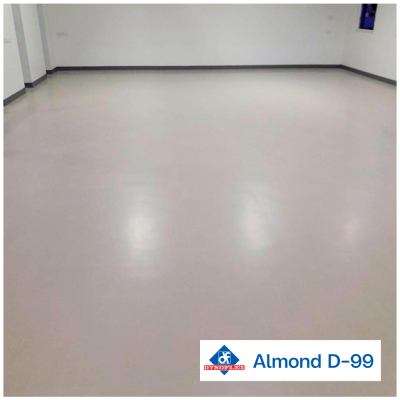 D-99 สี Almond | DYNOFLEX กระเบื้องยางสีพื้น รุ่น STANDARD
