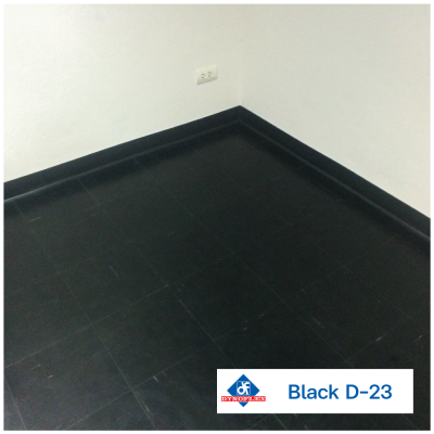 D-23 สี Black | DYNOFLEX กระเบื้องยางสีพื้น รุ่น STANDARD