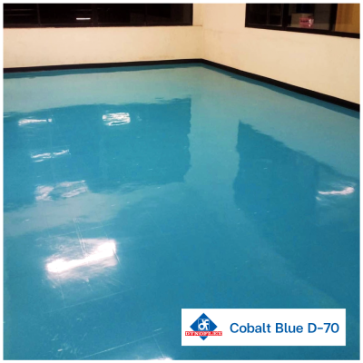 D-70 สี Cobalt Blue | DYNOFLEX กระเบื้องยางสีพื้น รุ่น STANDARD