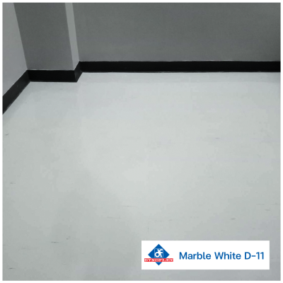 D-11 สี Marble White | DYNOFLEX กระเบื้องยางสีพื้น รุ่น STANDARD