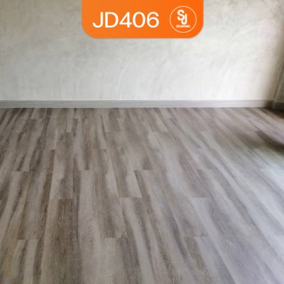 UNIX พื้นไวนิล LVT หนา 4 มม. รุ่น JD406 สี Mocha Oak