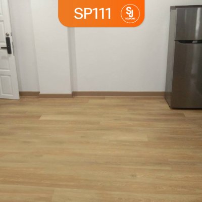 UNIX กระเบื้องยาง SPC หนา 4 มม. รุ่น SP111 สี Brown Oak