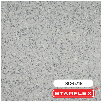 SC-5718 | STARFLEX กระเบื้องยางลายหินขัด หนา 2.0 มม. รุ่น STAR COLLECTION