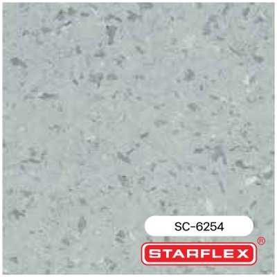 SC-6254 | STARFLEX กระเบื้องยางลายหินขัด หนา 2.0 มม. รุ่น STAR COLLECTION NEW