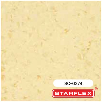 SC-6274 | STARFLEX กระเบื้องยางลายหินขัด หนา 2.0 มม. รุ่น STAR COLLECTION NEW