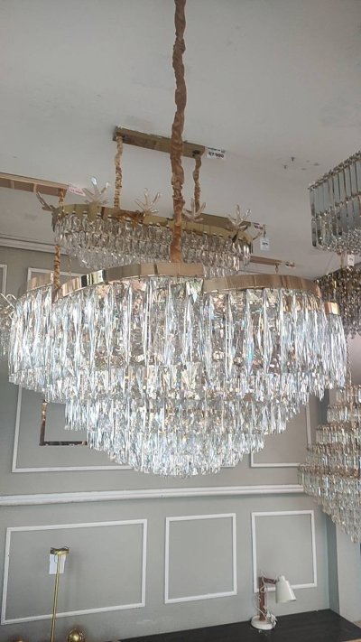 โคมไฟระย้า คริสตัล รุ่น 2346-D800