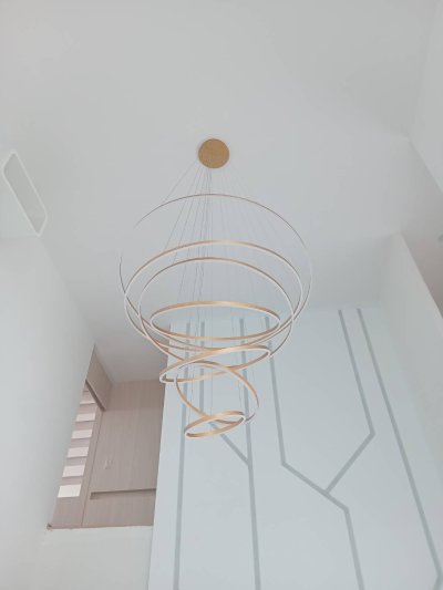 โคมไฟสลิงโถงบันได ทรงกลม รุ่น-8096EY-7