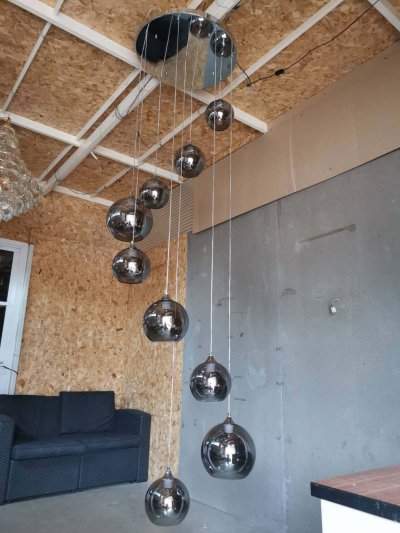 โคมไฟโถงบันได 9 หัว 6060-D9 SBK