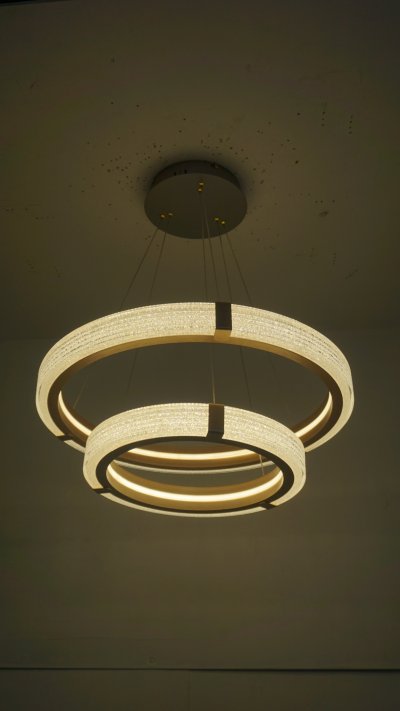 [ปรับลดราคาSALE25%] โคมไฟสลิง 2 ห่วง รุ่น 1084-600+400 60 วัตต์