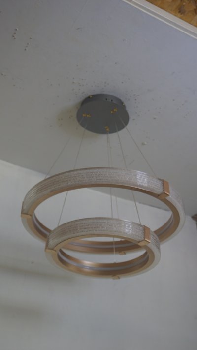 [ปรับลดราคาSALE25%] โคมไฟสลิง 2 ห่วง รุ่น 1084-600+400 60 วัตต์