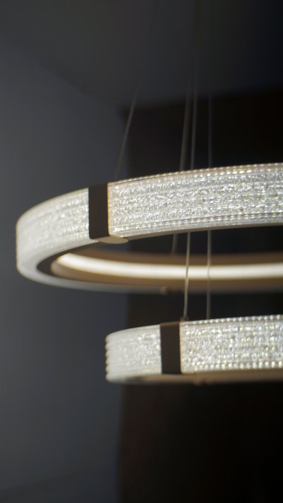 [ปรับลดราคาSALE25%] โคมไฟสลิง 2 ห่วง รุ่น 1084-600+400 60 วัตต์