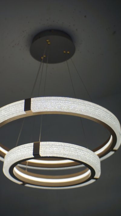 [ปรับลดราคาSALE25%] โคมไฟสลิง 2 ห่วง รุ่น 1084-600+400 60 วัตต์