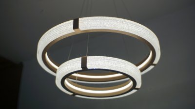 [ปรับลดราคาSALE25%] โคมไฟสลิง 2 ห่วง รุ่น 1084-600+400 60 วัตต์