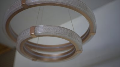 [ปรับลดราคาSALE25%] โคมไฟสลิง 2 ห่วง รุ่น 1084-600+400 60 วัตต์