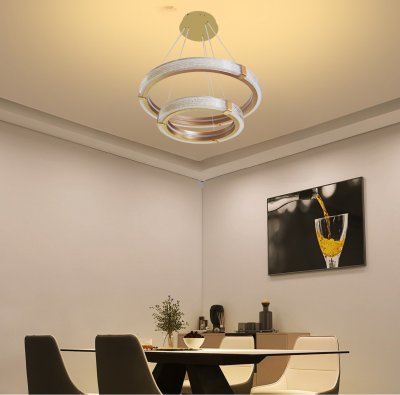 [ปรับลดราคาSALE25%] โคมไฟสลิง 2 ห่วง รุ่น 1084-600+400 60 วัตต์