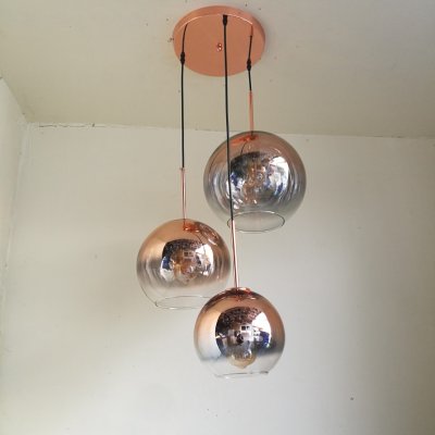 โคมไฟห้อยต่างระดับ ทรงกลม 3 หัว 3 ขนาด รุ่น 7009-3MGJ