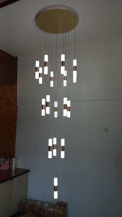 โคมไฟโถงต่างระดับ ทรงกระบอก รุ่น 9902-550