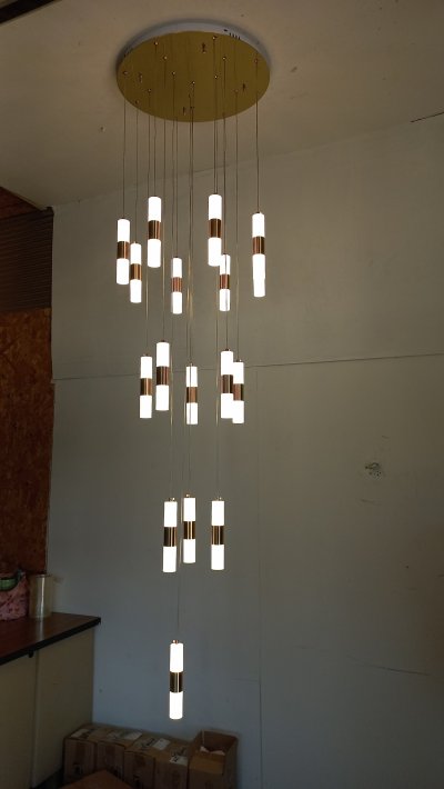 โคมไฟโถงต่างระดับ ทรงกระบอก รุ่น 9902-550