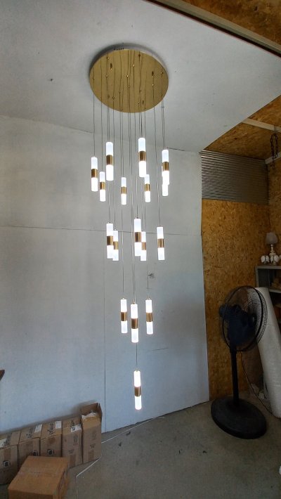 โคมไฟโถงต่างระดับ ทรงกระบอก รุ่น 9902-550