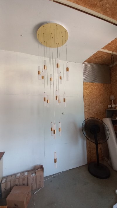 โคมไฟโถงต่างระดับ ทรงกระบอก รุ่น 9902-550