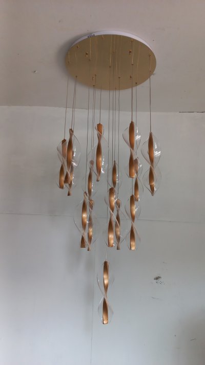 โคมไฟโถงต่างระดับ ทรงเกลียว รุ่น 9903-16