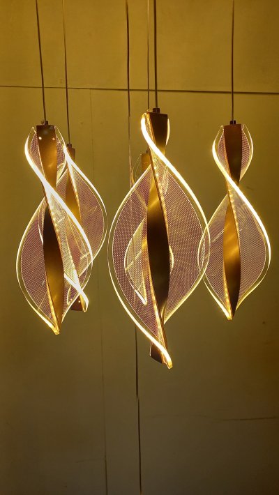 โคมไฟโถงต่างระดับ ทรงเกลียว รุ่น 9903-16