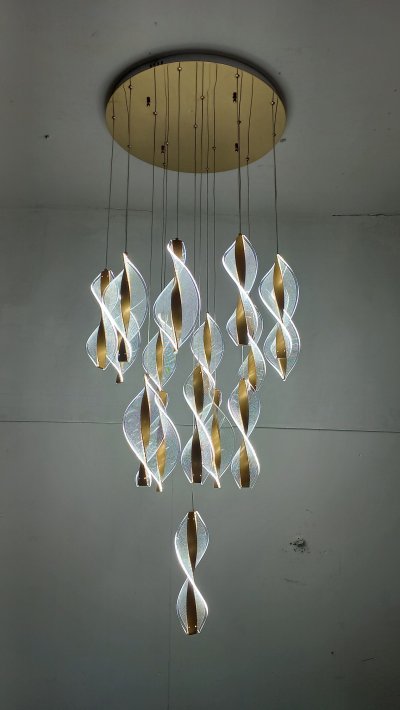 โคมไฟโถงต่างระดับ ทรงเกลียว รุ่น 9903-16