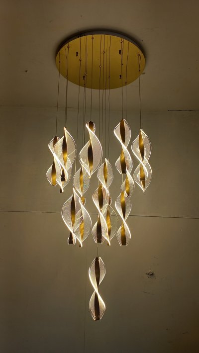 โคมไฟโถงต่างระดับ ทรงเกลียว รุ่น 9903-16