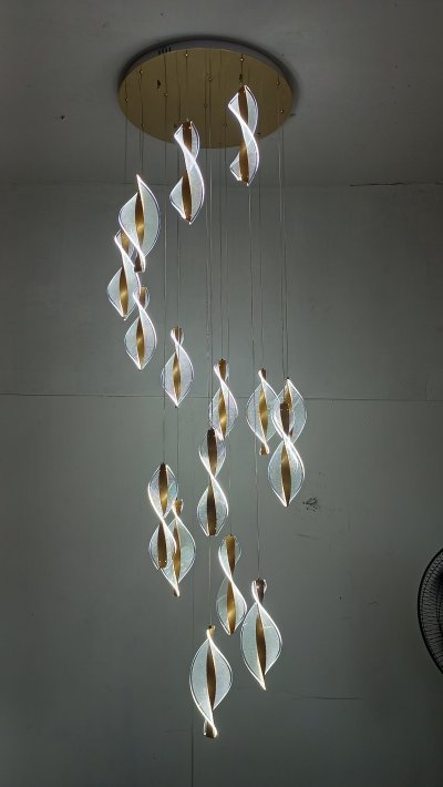 โคมไฟโถงต่างระดับ ทรงเกลียว รุ่น 9903-16