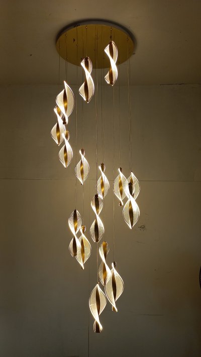 โคมไฟโถงต่างระดับ ทรงเกลียว รุ่น 9903-16