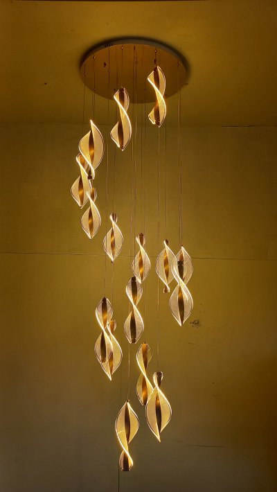 โคมไฟโถงต่างระดับ ทรงเกลียว รุ่น 9903-16