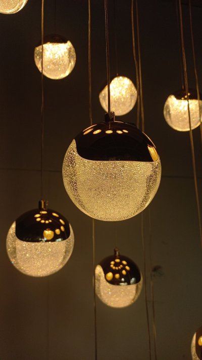 โคมไฟโถงต่างระดับ ทรงกลม รุ่น 9907-18