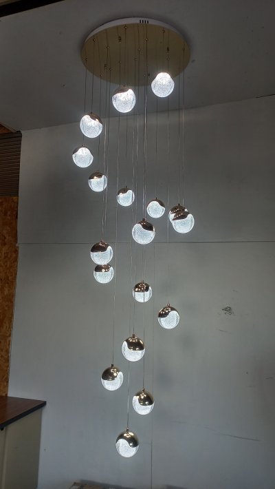 โคมไฟโถงต่างระดับ ทรงกลม รุ่น 9907-18