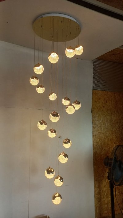 โคมไฟโถงต่างระดับ ทรงกลม รุ่น 9907-18