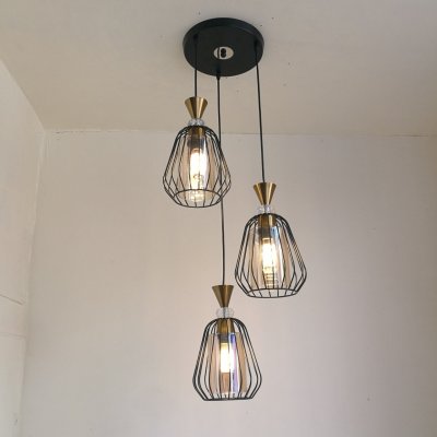 โคมไฟห้อยต่างระดับ สไตล์ลอฟท์ 3 หัว รุ่น 9007-3