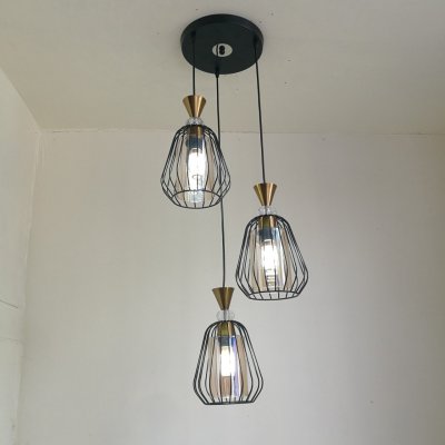 โคมไฟห้อยต่างระดับ สไตล์ลอฟท์ 3 หัว รุ่น 9007-3