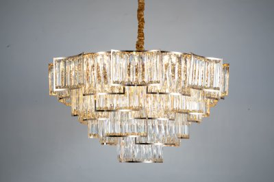 โคมไฟระย้าคริสตัล ทรงกลมไต่ระดับ รุ่น 8012-800