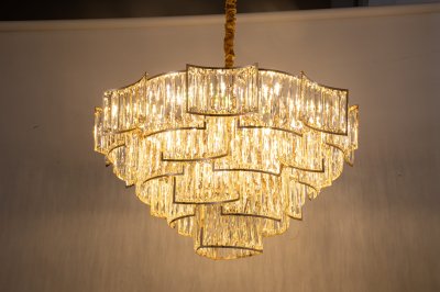 โคมไฟระย้าคริสตัล ทรงกลมไต่ระดับ รุ่น 8012-800