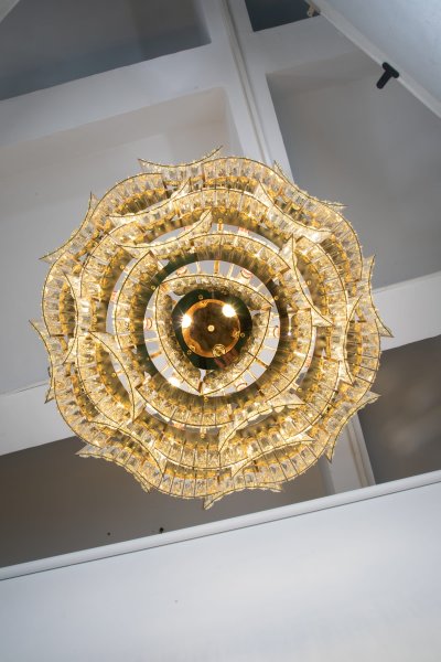 โคมไฟระย้าคริสตัล ทรงกลมไต่ระดับ รุ่น 8012-800