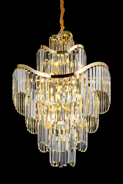 โคมไฟระย้า คริสตัล ไต่ระดับ รุ่น 2347-80*100 ซม.