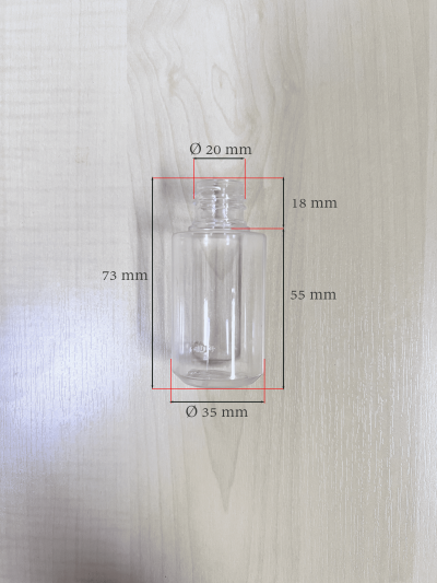 ขวดPET ทรงก้นมุม 40 ml