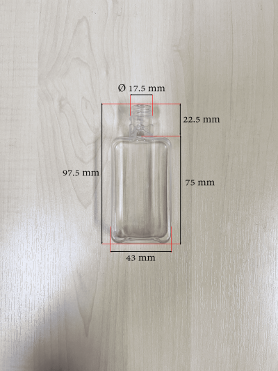 ขวดPET ทรงเหลี่ยม 60 ml