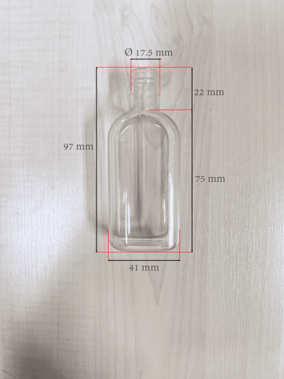 ขวดPET ทรงโค้ง 60 ml