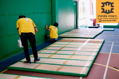  เบาะติดผนังกันกระแทก ( wall padding ) โรงเรียนนานาชาติบริติชโคลัมเบีย