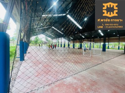 เบาะหุ้มเสากันกระแทก สนามฟุตซอล ( futsal court )